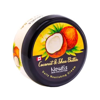 کرم مرطوب کننده کاسه ای نارگیل و شی باتر 200ML نیوتیس