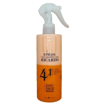 سرم دو فاز موی سر مخصوص موهای آسیب دیده و رنگ شده (زرد) 300ML ریکاردو