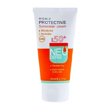 ضد آفتاب SPF50+ بی رنگ 50ML نئودرم