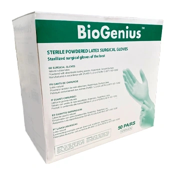 دستکش استریل جراحی کم پودر بیوجنیوس سایز 7