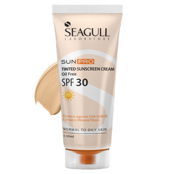ضد آفتاب SPF 30 رنگی فاقد چربی سی گل