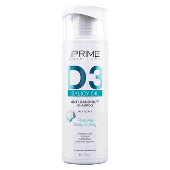 شامپو D3 ضدشوره پوست سر چرب پریم