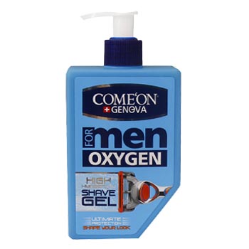 ژل اصلاح آبرسان اکسیژن مخصوص آقایان 260 میل کامان