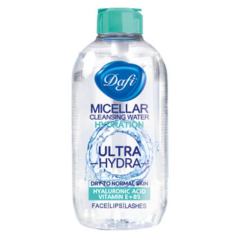 محلول آرایش پاک کن حاوی هیالورونیک اسید مخصوص پوست های خشک و معمولی 200 میل دافی