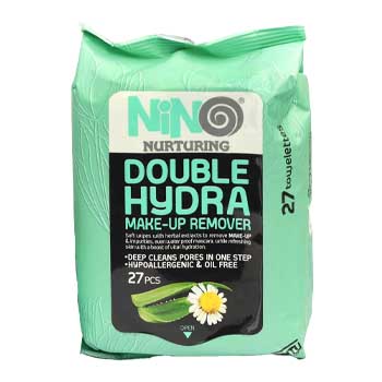 دستمال مرطوب آبرسان مدل Double Hydra حاوی عصاره آلوئه ورا بسته 27 عددی نینو