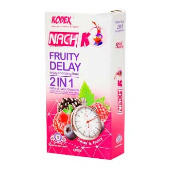 کاندوم 12 عددی تاخیری میوه ای 1 در 2 کدکس