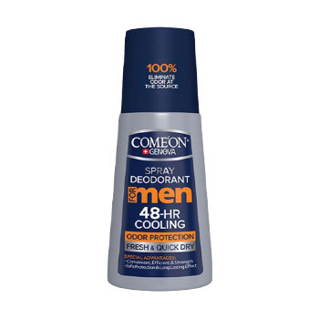 اسپری دئودورانت مردانه ضد تعریق خنک کننده 125 میل کامان