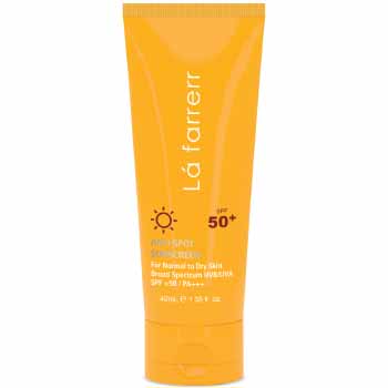 ضد آفتاب SPF50 ضد لک بیرنگ مخصوص پوست های خشک و معمولی 40ml لافارر