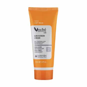 ضد آفتاب با رنگ بژ روشن SPF50 مخصوص پوست های خشک و معمولی 40 میل وچه