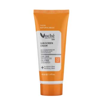 ضد آفتاب با رنگ بژ طبیعی SPF50 مخصوص پوست های چرب و مستعد آکنه 40 میل وچه