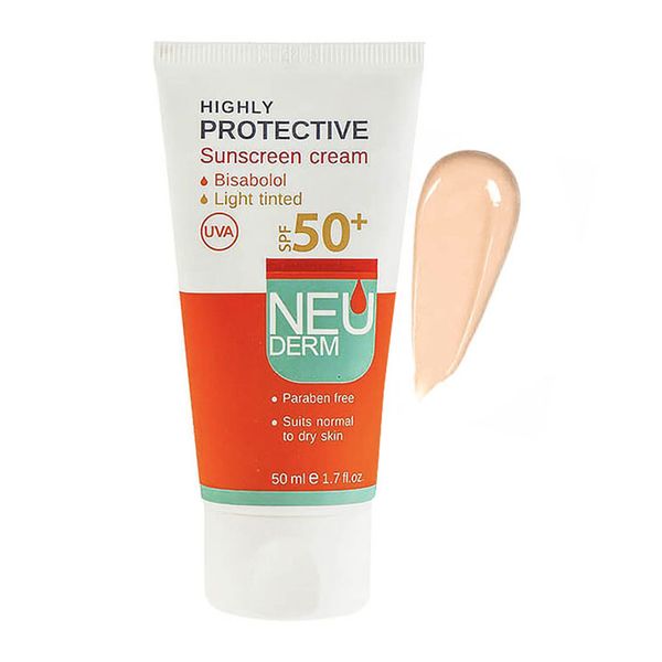 ضد آفتاب SPF50+ رنگی روشن 50ML نئودرم
